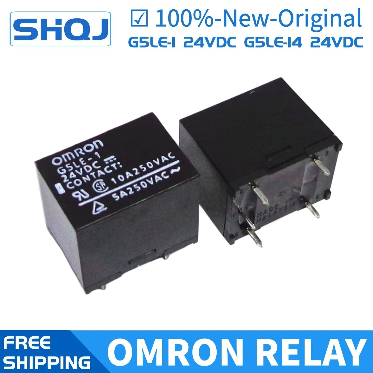 1PC OMRON G5LE-1-VD 24VDC Power Relay SPDT 10A  250VAC 5Pins New