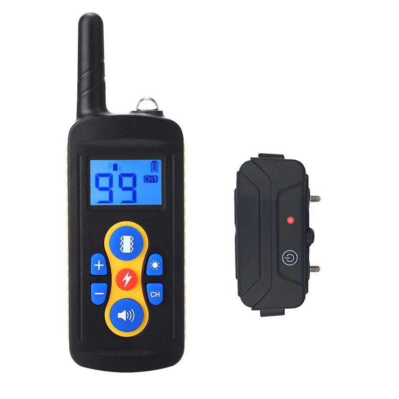 Pet Dog Rechargeable Anti Bark Collar Control Trainer 600m Remote Control Waterproof Stop Barking with LCD Display BS