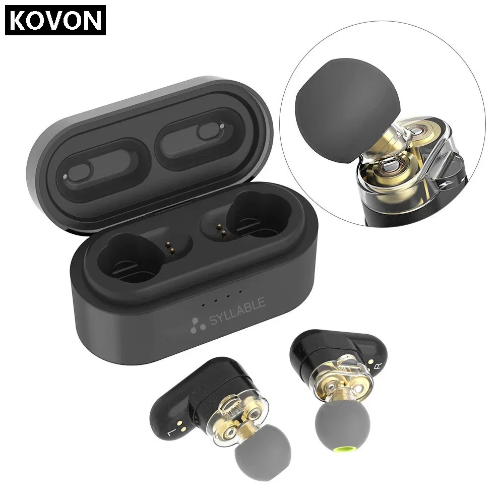 

Dual Dynamic Driver APTX TWS Bluetooth 5.0 Earphone IPX7 Waterproof Heavy Bass Stereo Binaural Call Headset with Charging Box