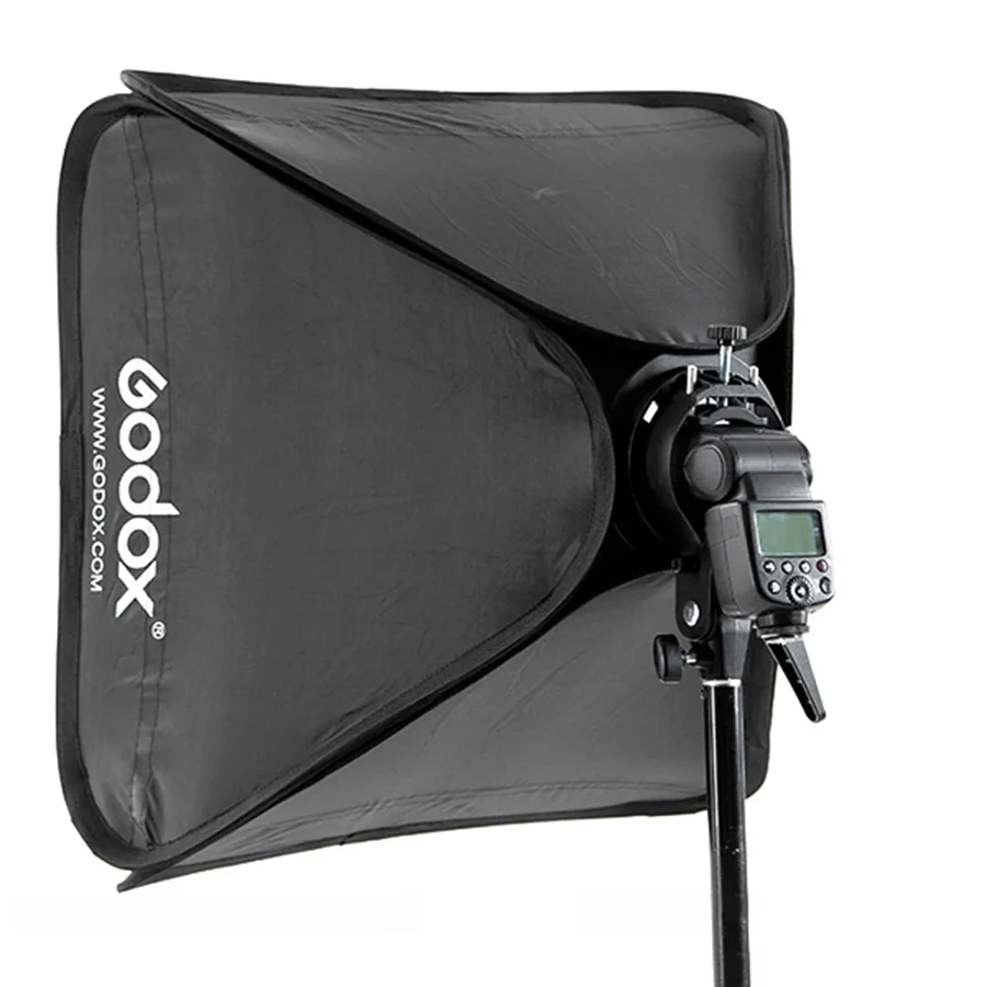 Софтбокс Godox 50x50 см рассеиватель Отражатель для вспышки Speedlite светильник профессиональная фотостудия камера вспышка Fit Bowens Elinchrom