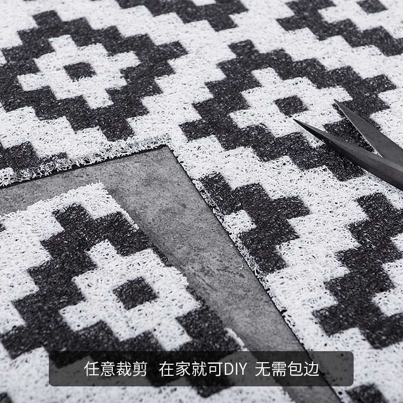 INS коврик для входной двери ковер-портной бытовой провод кольцо Противоскользящий дверной коврик суб-настраиваемый