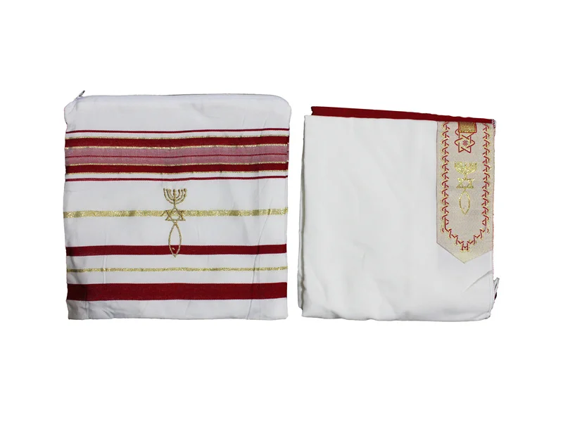 Bordeaux Tallit иудейский мессианский символ молитвенный шарф