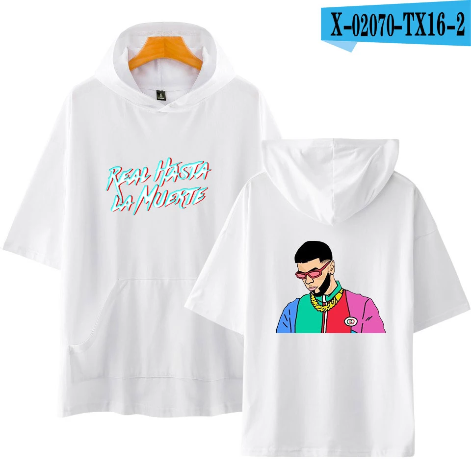 Anuel AA хип-хоп настоящий хаста Ла Муэрте толстовки футболка с коротким рукавом Осень/лето Повседневная мода хип-колледж Стиль Осень/лето - Цвет: TX16
