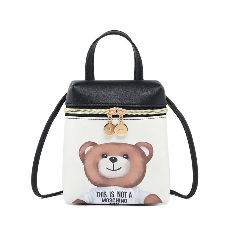 

2020 Fashion Korea Style Mini Backpack for Women Girl Female Small Crossbody Bag Over Shoulder Bag Cute Bear Back Pack