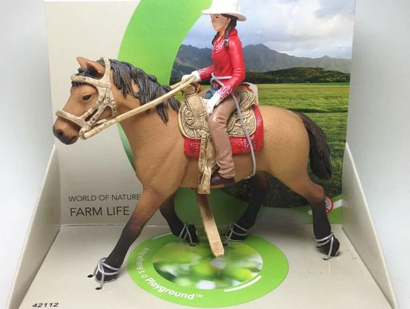 pvc figure Riding Western Cowboy 