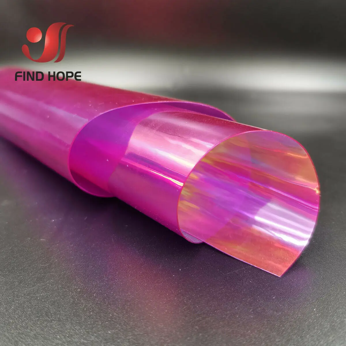 7PCS Wholesale Iridescent Holographic Clear Transparent PVC Fabric Laser Rainbow Vinyl DIY Bow Earring Making Craft Bag 20 x30CM