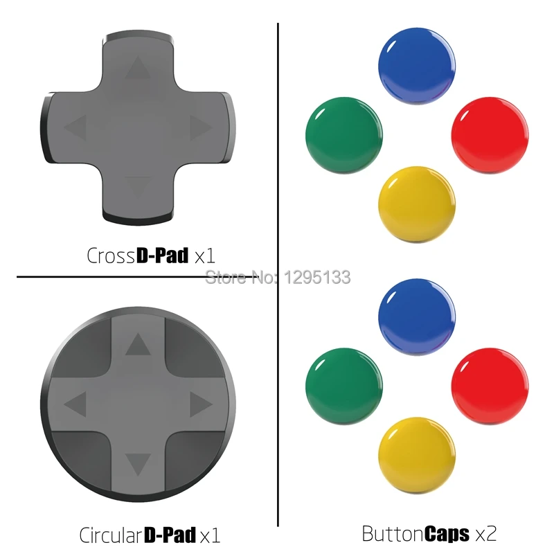 

Skull & Co. D-Pad Joy Con Buttons Cap Set Thumb Grip for Nintend Nintendo Switch Joy-Con Controller