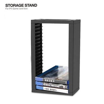 

Game Disc Storage Seat Bracket Classic Colors and Simple Durable Design Double Layer Stand Holder Tower for PS4 Slim Pro