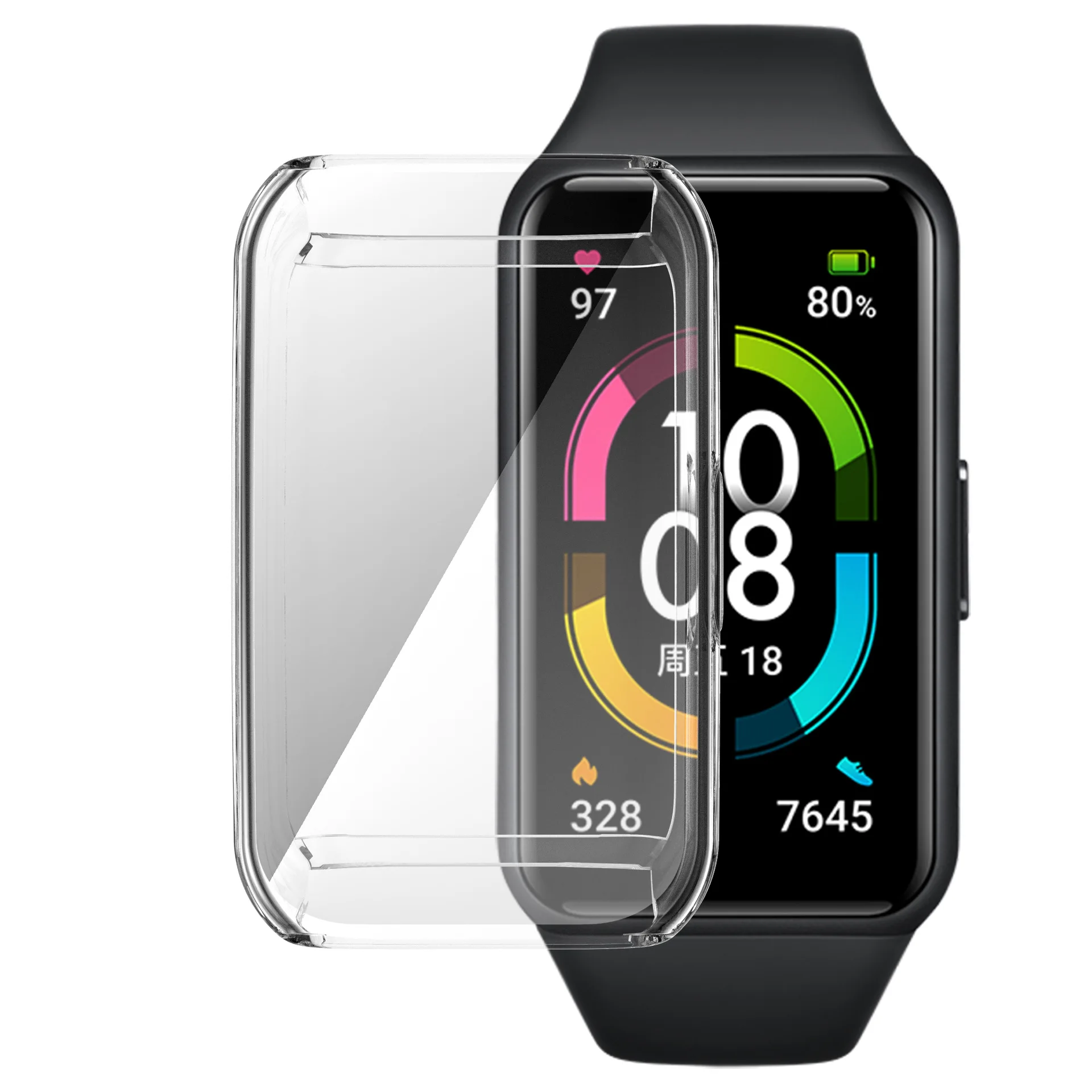 10 pcs/pack TPU Full Protective Case for Huawei honor band 6 Soft Bumper Cases Watch Accessories |
