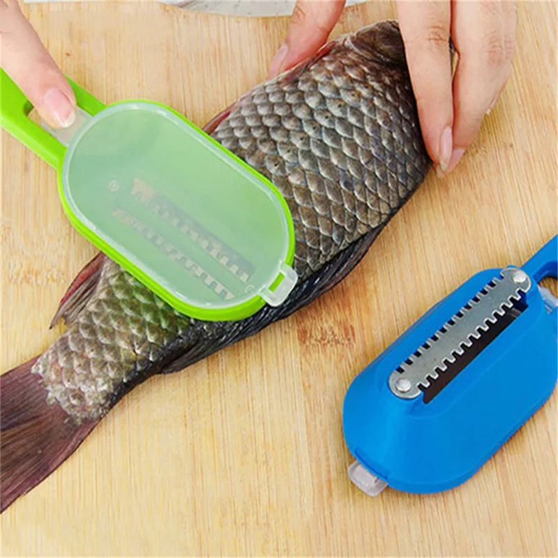 Multipurpose Fish Scale Brush Home Kitchen Garden Cooking Tool Clean Convenient Scraping Scale Kill Fish with Knife Machine