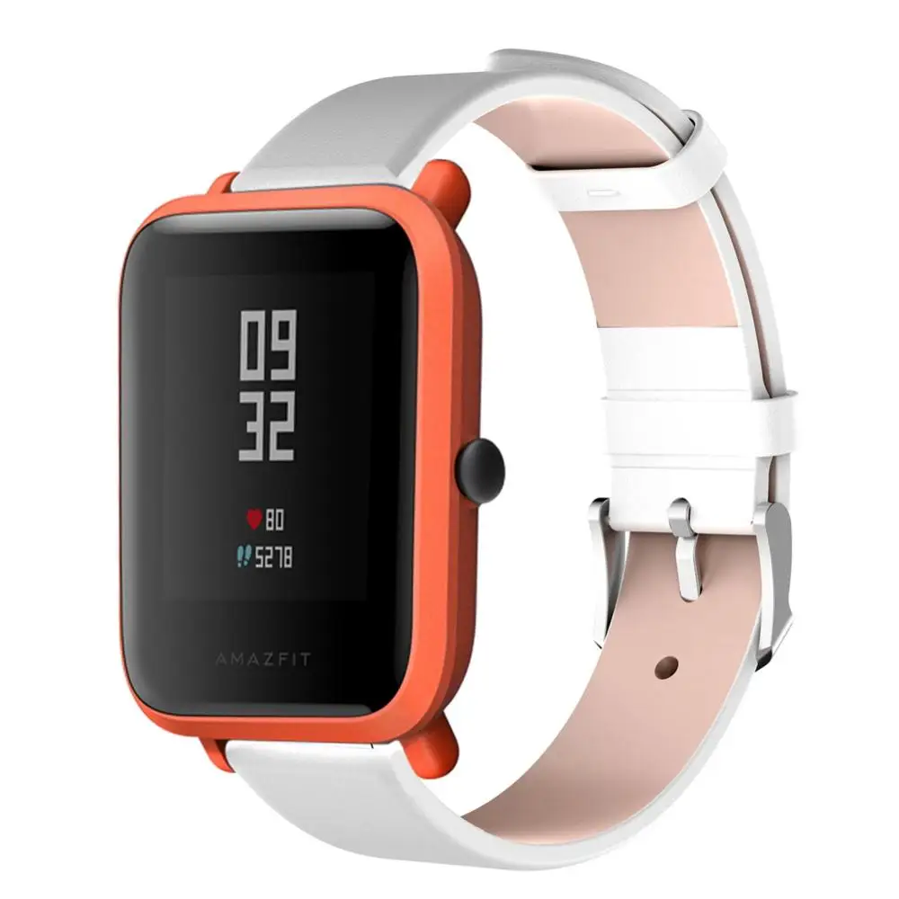 Умный Браслет ремешок из искусственной кожи ремешок для Xiaomi Huami Amazfit Bip Молодежные часы ремешок фитнес-браслет