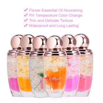 

Girls Student Makeup Magic Temperature Changing Color Flower Lip Glaze Rosy Lipstick Oil Moisture Color Crystal Cosmetics