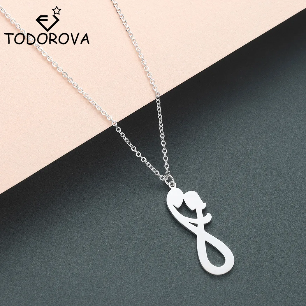 Todorova из нержавеющей стали фигурка его и ее два первоначального кулона ожерелья