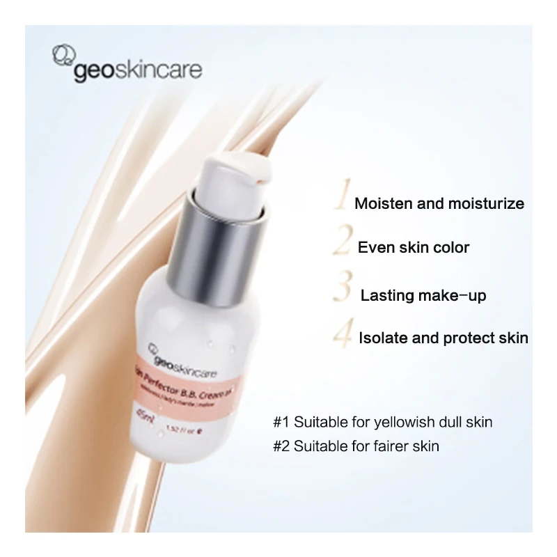 Оригинальный Geoskincare Mystery увлажняющий отбеливающий крем #2 45 мл Невидимый пор BB