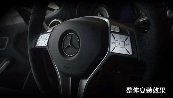 Автомобильные аксессуары наклейки для кнопок рулевого колеса для Mercedes-Benz a b c e gla GLK g class ML GLE для интерьера автомобиля декоративные