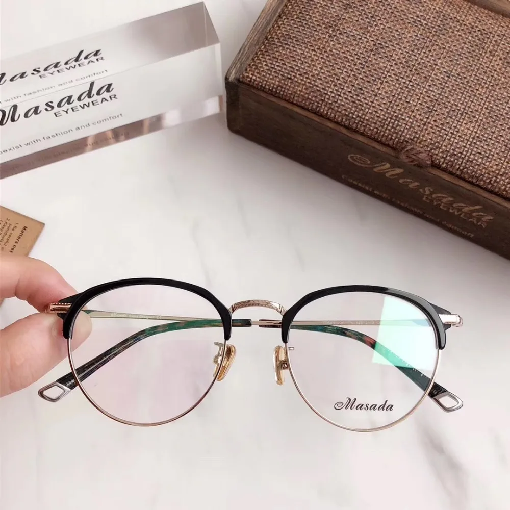 Очки для бровей, ретро очки MSD по рецепту, оправа, круглые женские оптические очки для близорукости, оправа для мужчин и женщин