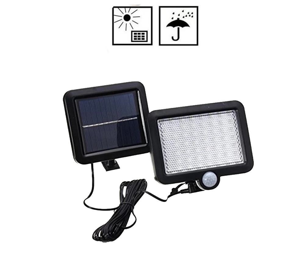 Waterproof 56/100 LED Solar Panel Power Light PIR Motion Sensor Wall solar Lamp Outdoor Path Yard Garden Night Light split mount Waterproof 56/100 LED Solar Panel Power Light PIR Motion Sensor Wall solar Lamp Outdoor Path Yard Garden Night Light split mount
