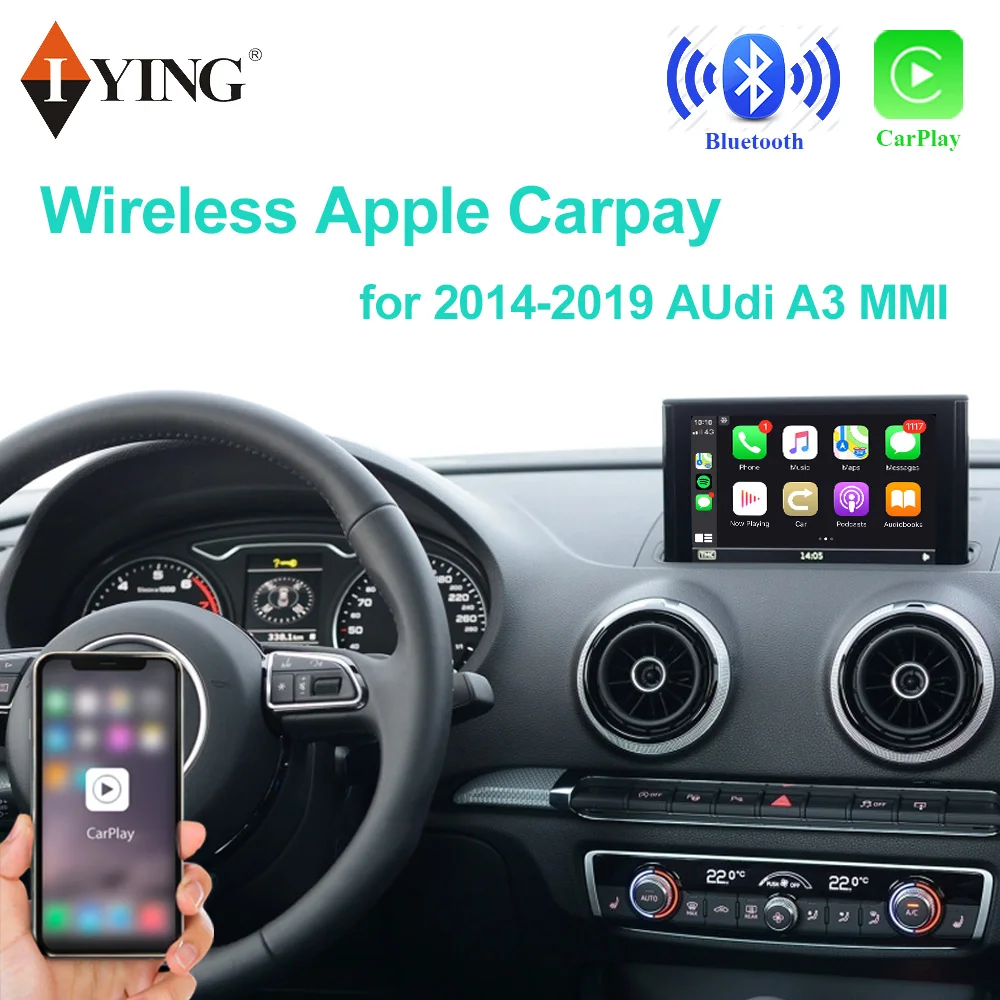 

Iying Wireless Carplay for Audi A4/A5/S5/Q7 2016-2019 A3 2014-2019 Q2L 2019 Q5L 2018-2019 Android Auto/Mirroring Audio Player