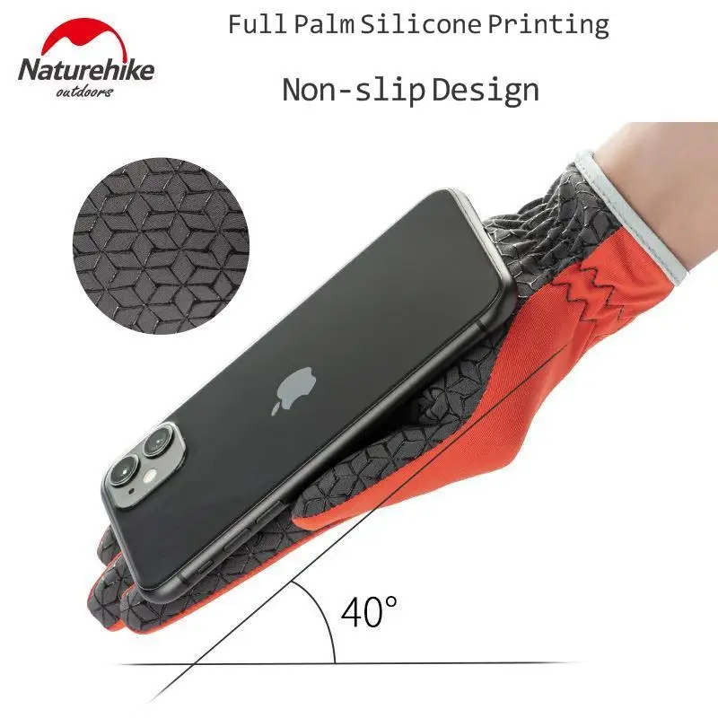 Naturehike Anti-slip Touch Screen Ridding Gloves Lightweight Full Finger Spring Summer Outdoor Mountain Biking Gloves