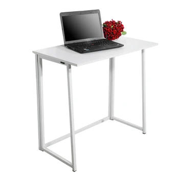 

【US Warehouse】Simple Collapsible Computer Desk White（Computer Desk Table）