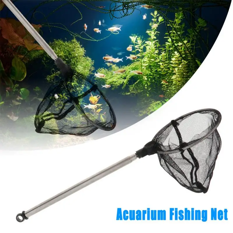 Aquarium Fishing net Portable Long Handle Square Round Aquarium Fish