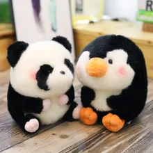 Animal de estimação bonito panda piggy hamster coelho mouse boneca de pelúcia boneca presente aniversário crianças pelúcia travesseiro