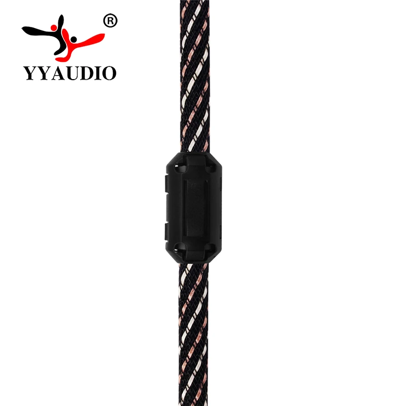 High-Quality Braided 3.5mm to Dual RCA Audio Cable (1m, 2m, 3m)