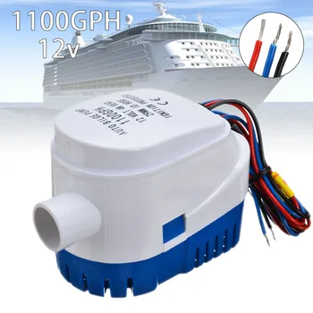 

1Piece 12V DC 1100GPH Automatic Bilge Pump With Switch DC Submersible Pump Submersible Boat Water Pump Electric Pump