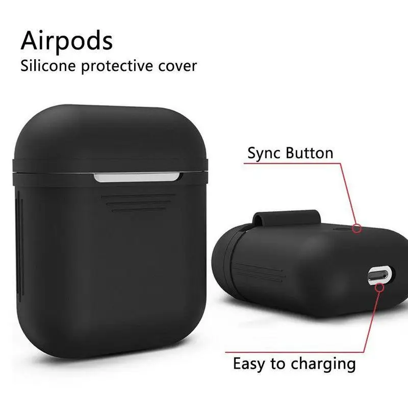 Hobbyлейн для Airpods беспроводной Bluetooth гарнитуры защитный набор силиконовый защитный чехол с веревками для Airpords наушники r29