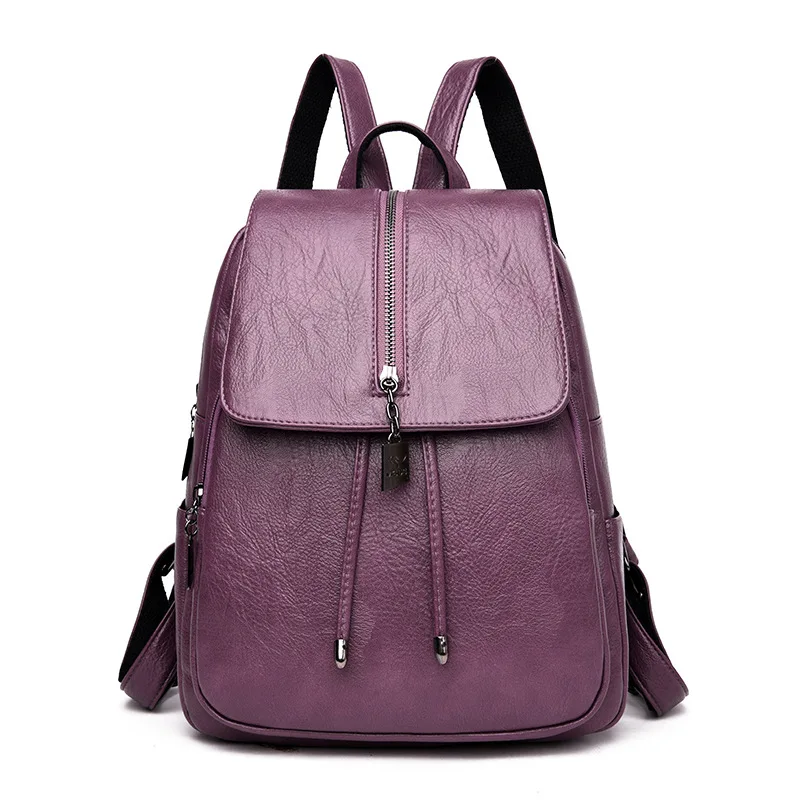 

Baggage Girls 2019 New Shoulder Bag, Simple Retro-European Style, Middle-style Youth Leisure Backpack Girls'Baggage