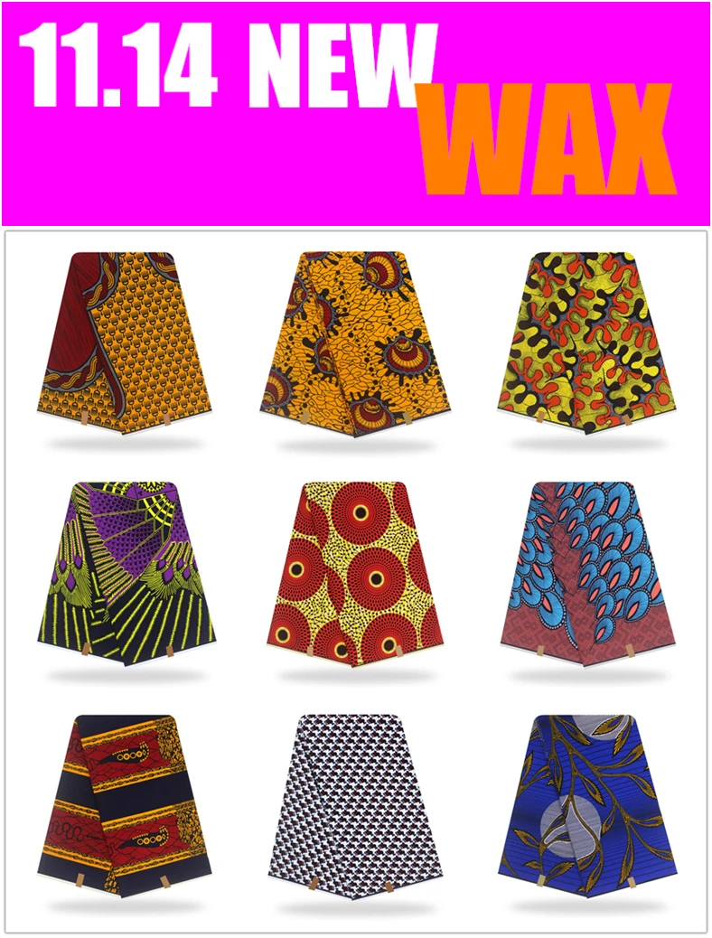 ESEWING высокое качество Анкара африканская вощеная ткань принтом хлопок швейный материал для платья Голландский Воск Печать Ткань 6 ярдов