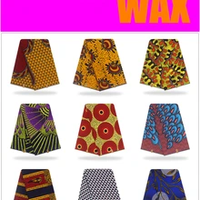 ESEWING высокое качество Анкара африканская вощеная ткань принтом хлопок швейный материал для платья Голландский Воск Печать Ткань 6 ярдов