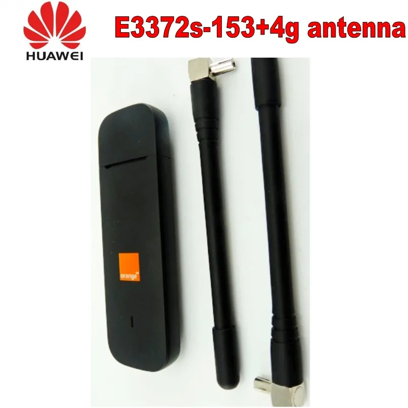 

Huawei E3372s-153 LTE FDD800/900/1800/2100/2600Mhz Cat4 150Mbps Wireless USB Modem plus 2pcs antenna