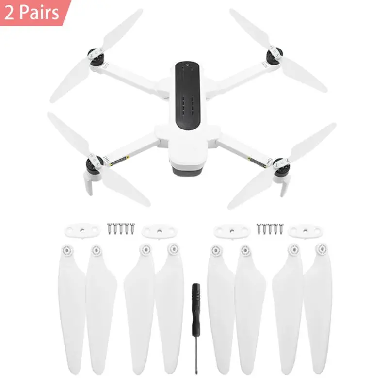 White-2 pairs 1/2/4 пары Quick Release Propeller лезвия для Hubsan Zino H117S антенна четырехосевой летательный аппарат дрона с дистанционным управлением аксессуары запасные Запчасти - Цвет: White-2 pairs