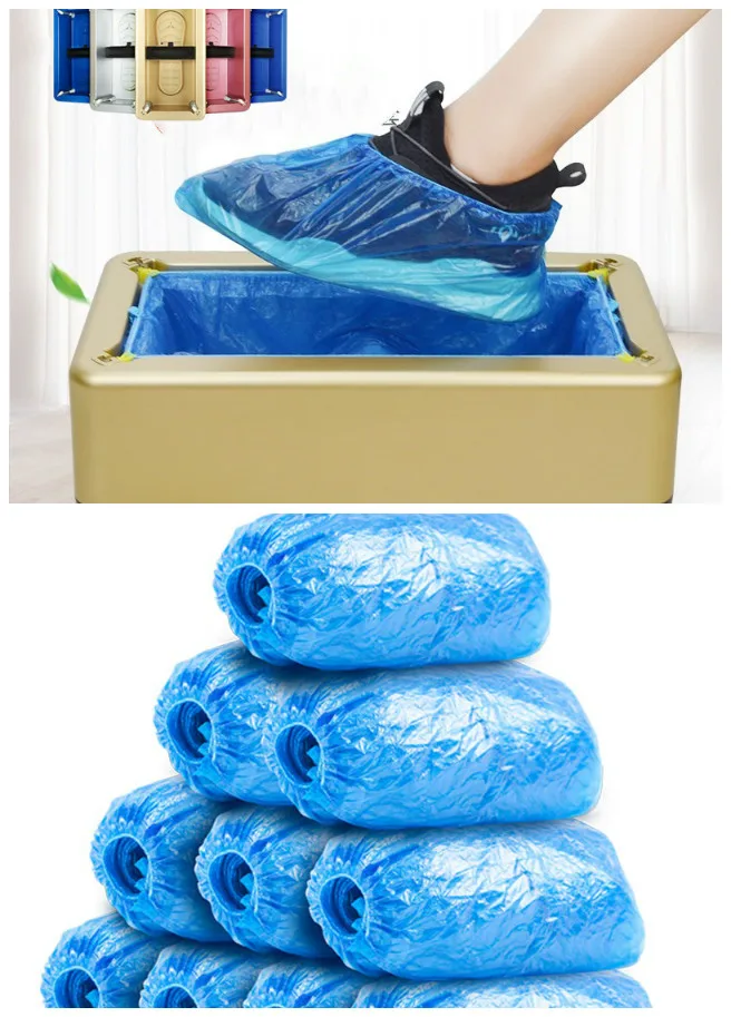 

Automatic Shoe Cover Dispenser Disposable Shoe Covers Machine for Home Office HSJ-19
