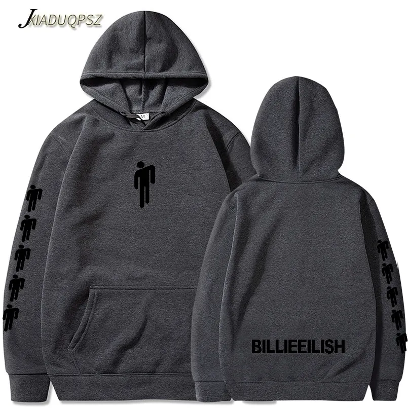WM23-25 Dark grey Billie Eilish модные толстовки с принтом для женщин/мужчин с длинным рукавом толстовки с капюшоном горячая Распродажа повседневные Модные уличные толстовки - Цвет: WM23-25 Dark grey