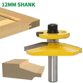 

1PC 12MM Shank Milling Cutter Wood Carving Raised Panel Router Bit - Ogee Door -3" Diameter Door Knife Woodworking Tenon Cutter