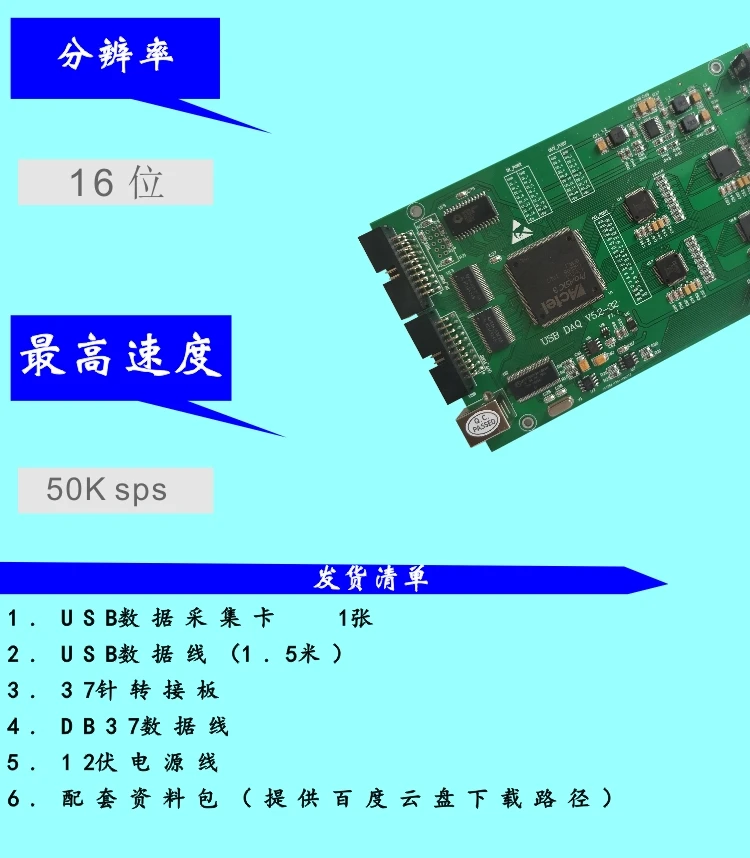 32-канальный 16-бит USB синхронный сбора данных карты-промышленные автоматические интеллигентая(ый) производства Управление Labview