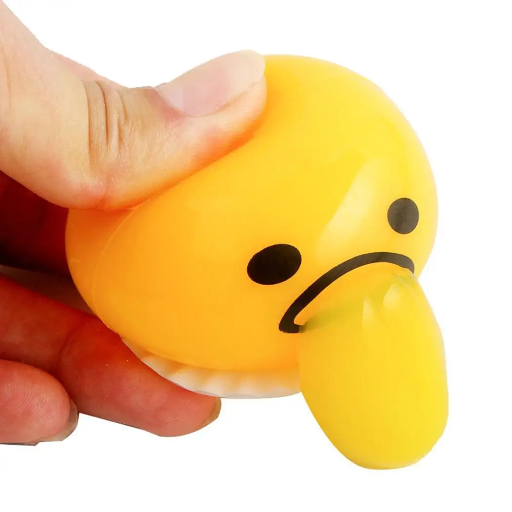 Cute Cartoon Egg Hand Pinch Anxiety Release Yellow Spoof Decompression Toy Over 6Years old 5