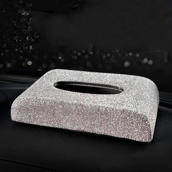 

Diamond Towel Rack Household Car Storage Box Fashion Creative Car Decoration Multi-Function Car Storage Box Fashion Creative Dec