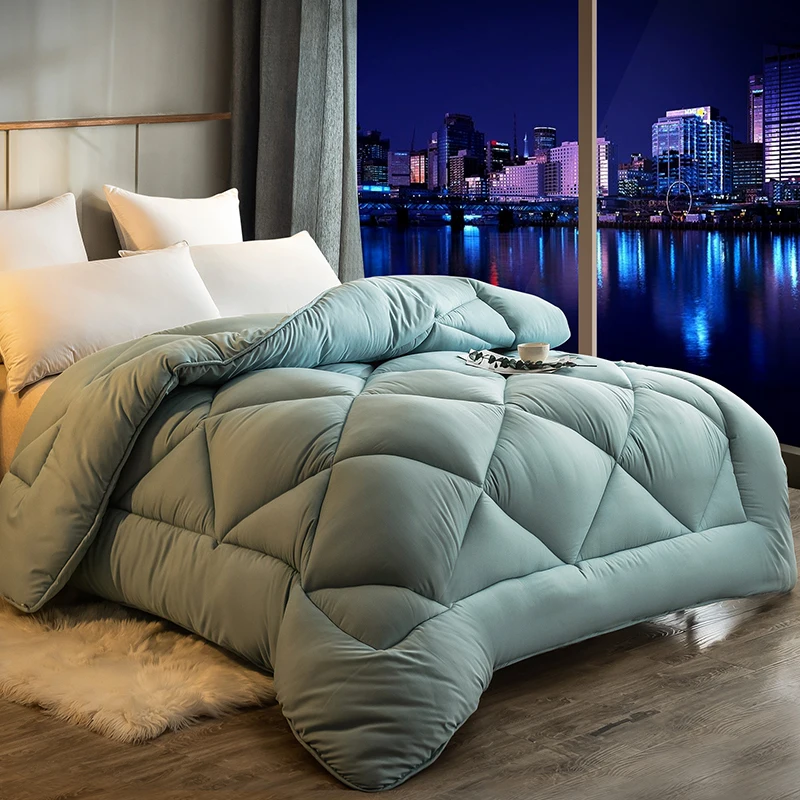 Details about   White Superfine Fiber Quilt Winter Comforter Quilt Core Thick Warm Blanket New 
