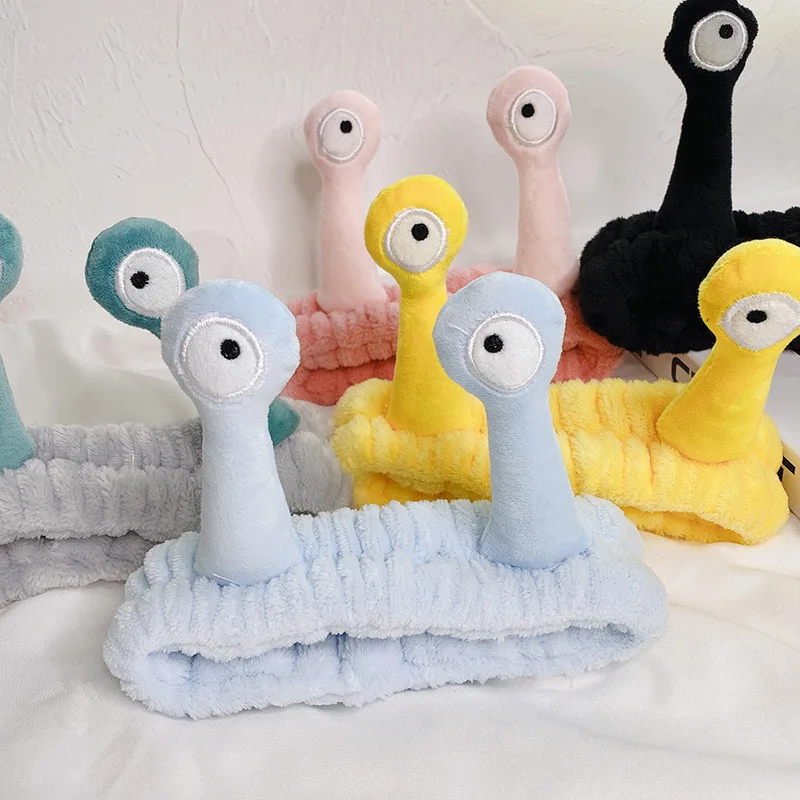Fashion cartoon snail headband funny creative cute wash hair band