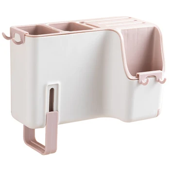 

Kitchen Spoon Chopsticks Fork Box Storage Drain Rack Unique Lightweight Wall Mounted Cutlery Box for Home Kitchen