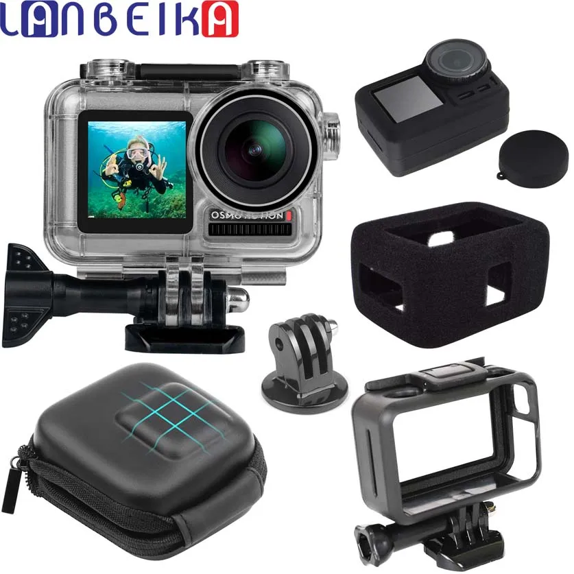 DJI11 LANBEIKA водонепроницаемый чехол для дайвинга защитный корпус чехол для DJI Osmo Action подводный защитный футляр аксессуары - Цвет: DJI11