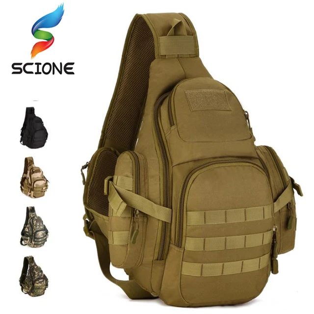 US $22.61 Men 20-35L Tactical Sling Bag Waterproof Shoulder Sports Bag Tactical Military Backpacks Camping Ou