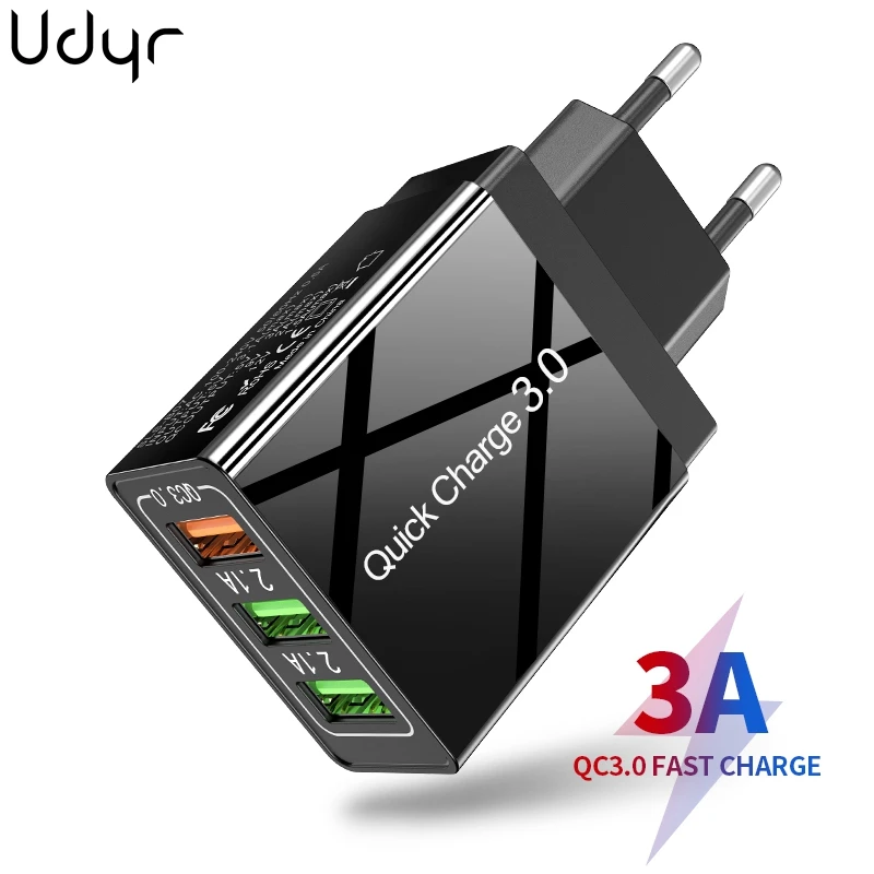 Зарядное устройство Udyr сетевое с USB-портом и поддержкой быстрой зарядки 30 Вт |