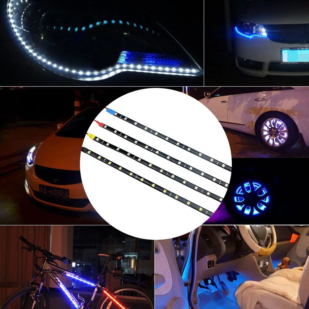 Светодиодные ленты светильник s RGB светодиодный светильник полосы 11," 3528 SMD гибкие светильник гирлянды для дома светильник в помещении/на открытом воздухе украшения, 10 предметов