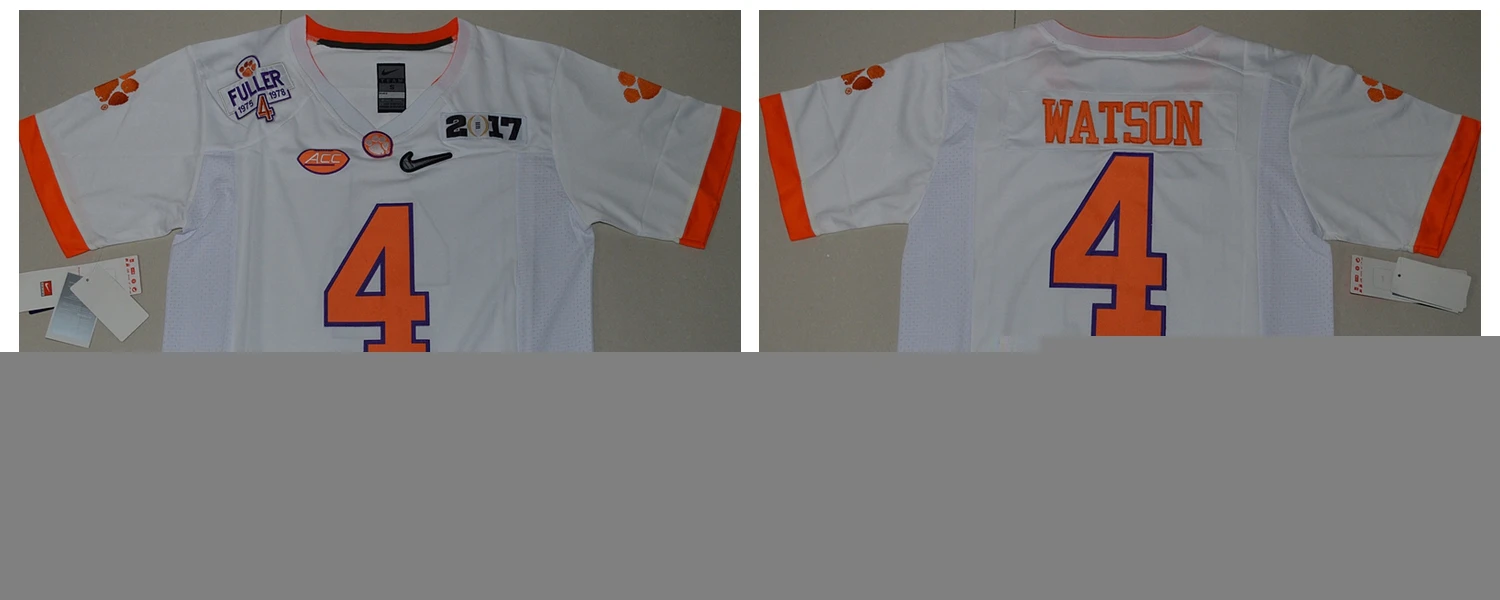 color as photo Clemson Tigers Wayne Gallman II майка Вильямс дэшон Уотсон бен боулware артавис Скотт плей-офф Национальный Чемпионат Джерси - Цвет: color as photo