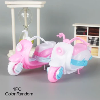 

Boys Girls Toy Motorcycle Play DIY Doll Accessories Mini Kids Pretend Lovely Gifts Cute Children Random Color