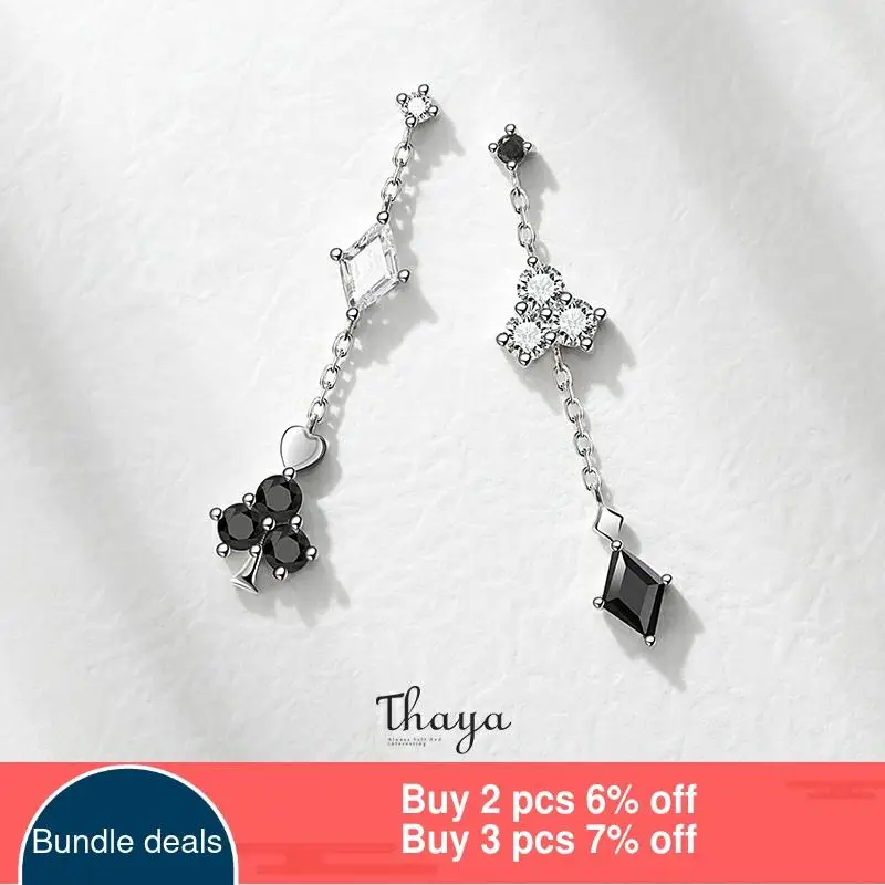 Série de contes de fées Thaya argent massif Alice boucles d'oreilles goutte 925 argent cristal сенг© pour les femmes cadeau de fiançailles Fine bijoux ► Photo 2/6